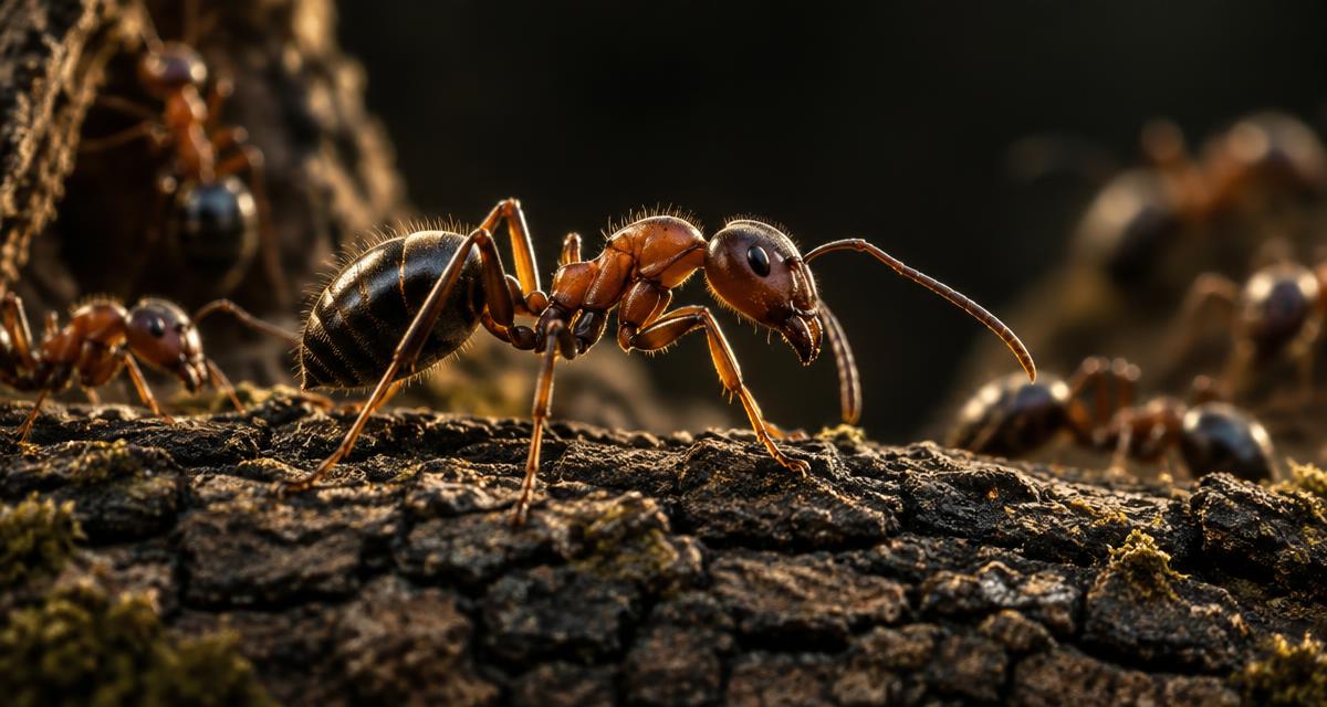 Formiga observada em ambiente natural